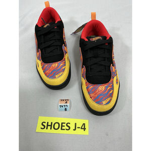 Boys NWT Hot Wheels Airwalk Lace Up Athletic Sneakers Size 4 Multicolor